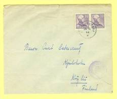 Sverige: Old Cover 1944 Sent To Finland - Lettres & Documents