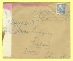 Sverige: Old Cover 1942 Sent To Finland - Covers & Documents