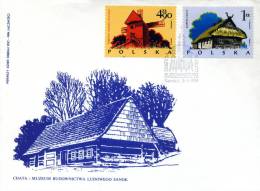 Pologne Premire Jour Timbres Moulins à Vent Et Chaumière 1974 Energie - FDC