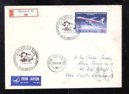 ZEPPELIN,REGISTRED COVER,VERY RARE METERMARK,1979,ITALIEN - Zeppelins