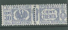 Fra376 Regno, 1927-32, Re Vittorio Emanuele,  Pacchi Postali, N. 27 30 Cent Oltremare, Aquila Sabauda Con Fasci, Intero - Postal Parcels