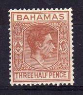 Bahamas - 1938 - 1½d Definitive (Watermark Multiple Script CA) - MH - 1859-1963 Colonie Britannique