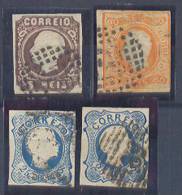 Portugal Classic Stamps Mi#6I/II,12I & 22 1855-1866 USED - Used Stamps