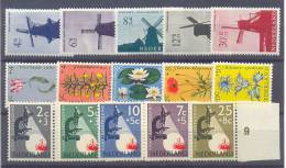 Netherlands Windmills,flowers 3 Complete Series MNH ** - Neufs