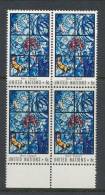 UN New York 1967 Michel 189, Block Of 4, MNH** - Blocks & Sheetlets