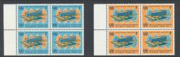 UN New York 1966 Michel 166-167 2 Blocks Of 4, MNH** - Blocks & Sheetlets