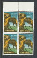 UN New York 1966 Michel 170 Block Of 4, MNH** - Hojas Y Bloques