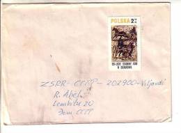 GOOD POLAND Postal Cover To ESTONIA 1980 - Good Stamped: Horses / Art - Covers & Documents