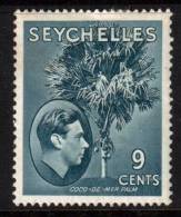 Seychelles Scott 131 - SG138a, 1938 George VI 9c MH* - Seychellen (...-1976)