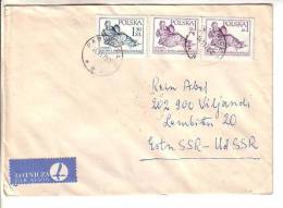 GOOD POLAND Postal Cover To ESTONIA 1979 - Good Stamped: Art - Lettres & Documents