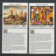 UN New York 1993 Michel 651-652 With Ornamental Field, MNH** - Unused Stamps