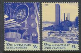 UN New York 2000 Michel 837-838, MNH** - Unused Stamps