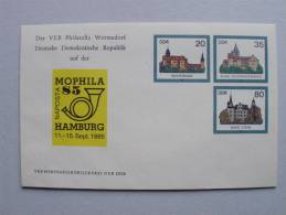 DDR Ganzsache 2977/9 Ganzsache Stationary ++ MNH, Burgen - Umschläge - Ungebraucht