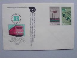 DDR Ganzsache 2970/1 Ganzsache Stationary ++ MNH, Eisenbahnwesen - Buste - Nuovi