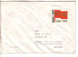 GOOD POLAND Postal Cover To ESTONIA 1979 - Good Stamped: Pzpr - Cartas & Documentos