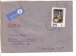 GOOD POLAND Postal Cover To ESTONIA 1979 - Good Stamped: Art - Covers & Documents