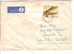 GOOD POLAND Postal Cover To ESTONIA 1979 - Good Stamped: Airplane - Cartas & Documentos