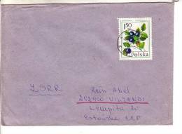GOOD POLAND Postal Cover To ESTONIA 1978 - Good Stamped: Berries - Cartas & Documentos