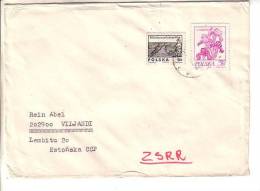 GOOD POLAND Postal Cover To ESTONIA 1978 - Good Stamped: Flowers ; Fishing - Lettres & Documents