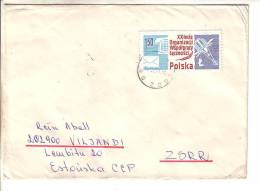 GOOD POLAND Postal Cover To ESTONIA 1978 - Good Stamped: Telecom - Covers & Documents