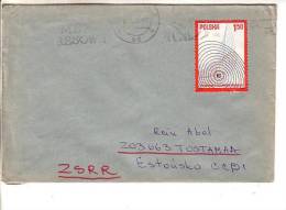 GOOD POLAND Postal Cover To ESTONIA 1977 - Good Stamped: Congress - Storia Postale