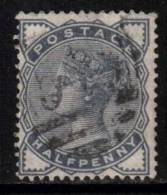 GB Scott 98 - SG187, 1883 Victoria 1/2d Blue Used - Usati