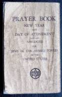 Rare Livre De Prière Pour Les Soldats Juifs Dans L'armée  Américaine Judaica Philadelphia Penna - Fuerzas Armadas Americanas