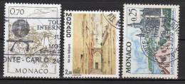 Lot De 3 Timbres - Oblitéré -divers  -Monaco - Lots & Serien