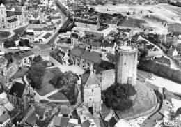 BRICQUEBEC LE VIEUX CHATEAU VUE AERIENNE - Bricquebec