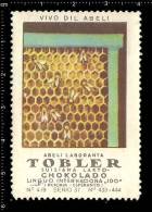 Old Original German Poster Stamp (cinderella Reklamemarke Vignette) Bee Hives Honey Beekeeping Biene Nesselsucht - Abejas