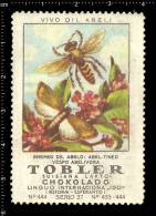 Old Original German Poster Stamp (cinderella Reklamemarke Vignette) Bee Hives Honey Beekeeping Biene Nesselsucht - Abeilles