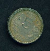 INDIA  -  1992  5 Rupees  Circulated As Scan - Indien