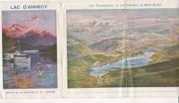 PO6361B# Brochure Illustrata - LAC D'ANNECY - FRANCIA Anni '30/CARTA PLASTIGRAFICA ZIEGLER/PANORAMA - Turismo, Viaggi