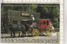 PO6408B# WYOMING - JACKSON - STAZIONE DILIGENZA - CARROZZA CAVALLI   No VG - Autres & Non Classés