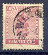 SWEDEN 1858 50 öre Pale Rose, Fine Used..    Michel 12a - Used Stamps