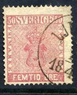 SWEDEN 1858 50 öre Pale Rose, Fine Used..    Michel 12a - Gebruikt