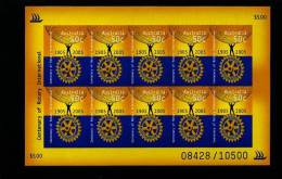 AUSTRALIA - 2005 ROTARY SCARCE IMPERF. SHEETLET (ONLY 10500 DONE)  MINT NH - Blocks & Sheetlets