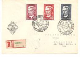 FDC Enveloppe 1er Jour En Recommandé Cachet De Budapest Du 31/07/1949 (lot 11) - FDC