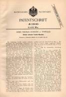 Original Patentschrift - James Th. Rossiter In Tynwald , 1899 , Tandem - Maschine  !!! - Tools