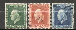 GRECE  Georges II 1937 N°417-19 - Used Stamps