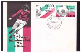 MEXICO 1986 WORLD CUP FDC - 1986 – Messico