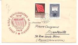 Lettre à Destination De La France -  Cachet De Budapest De Décembre 1958 - Cartas & Documentos