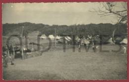 MOÇAMBIQUE - PRAIA DO BILENE - 1º ACAMPAMENTO DA MOCIDADE PORTUGUESA - 1940 REAL PHOTO PC - Mozambico