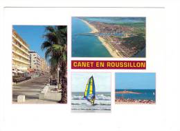 Canet En Roussillon: Multi Vues, Photo Soulayrac, Bouvier, Teissedre (12-4817) - Canet En Roussillon