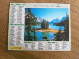 Calendrier Grand Format 2000 LAC MALIGNE (canada )automne - Tamaño Grande : 1991-00