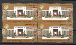 INDIA, 2010, 75th Anniversary Of Reserve Bank Of India, Block Of 4, MNH, (**) - Unused Stamps