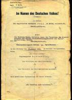 1943 - Gerichtsurteil Oberversicherungsamt Zwickau - Im Namen Des Deutschen Volkes - Historical Documents