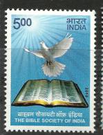 INDIA, 2010, The Bible Society Of India,  Christianity Holy Book, Religion, MNH, (**) - Unused Stamps