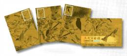 Maxi Cards (Chinese) Taiwan 2012 Ancient Chinese Painting-3 Friends & 100 Birds Stamps Pine Bamboo Plum Bird Flower - Maximum Cards