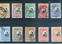 1906 - 25 Anniv. Du Rovaume Mi No 177/186 Et Yv No 182/191  ORIGINAL - Used Stamps